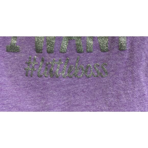 Children’s Place “I Do what I Want #Littleboss” Long Sleeve Girls Tee Size 3T - Picture 3 of 10
